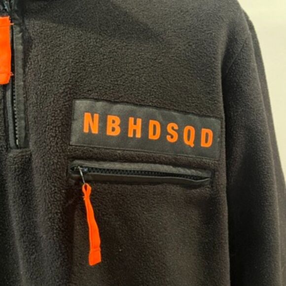 Neighborhood Squad Black Fleece Popover Jacket Orange SQD E-Jacket XL Japan - Picture 12 of 12